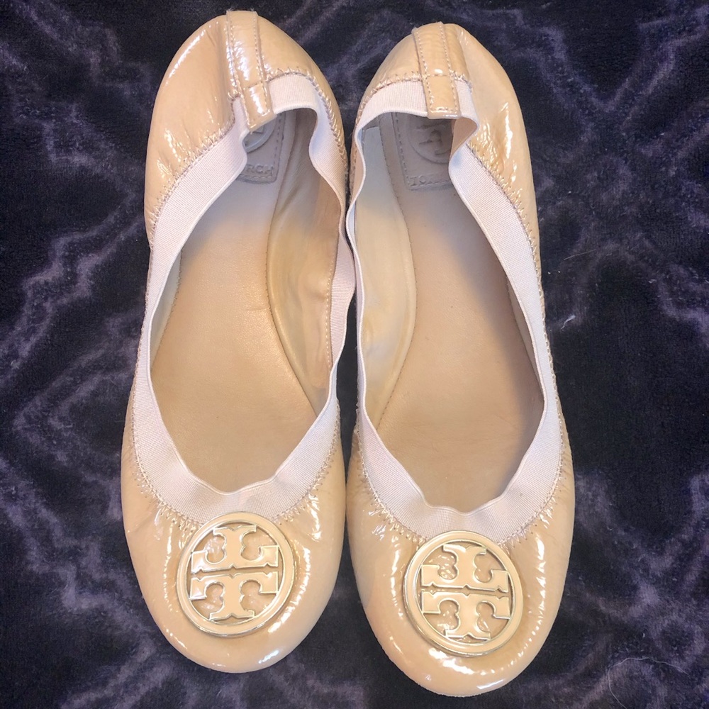 EUC Tory Burch Nude Flats